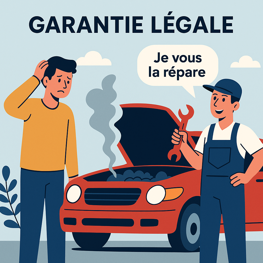 Illustration : garantie légale sur un véhicule